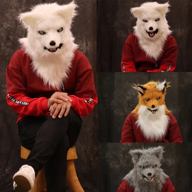 Plush Animal Head Mask Halloween Costume - Cake Pops Parties