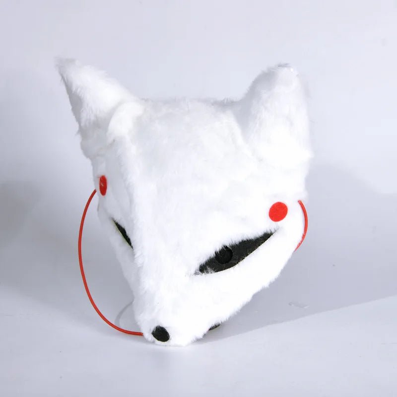 Plush Fox Half Face Furry Mask - Cake Pops Parties