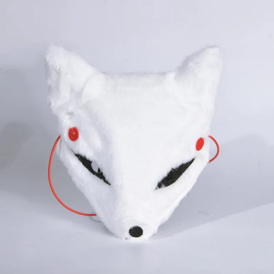 Plush Fox Half Face Furry Mask - Cake Pops Parties