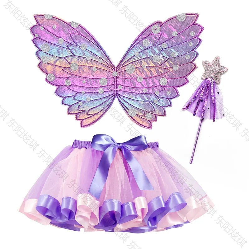 Princess Butterfly Wings & Flower Fairy Skirt Set - Cake Pops Parties