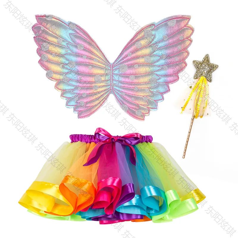 Princess Butterfly Wings & Flower Fairy Skirt Set - Cake Pops Parties