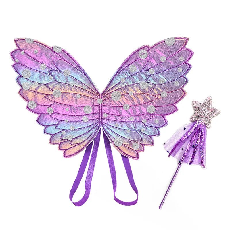 Rainbow Fairy Wings Set for Baby Girls - Cake Pops Parties