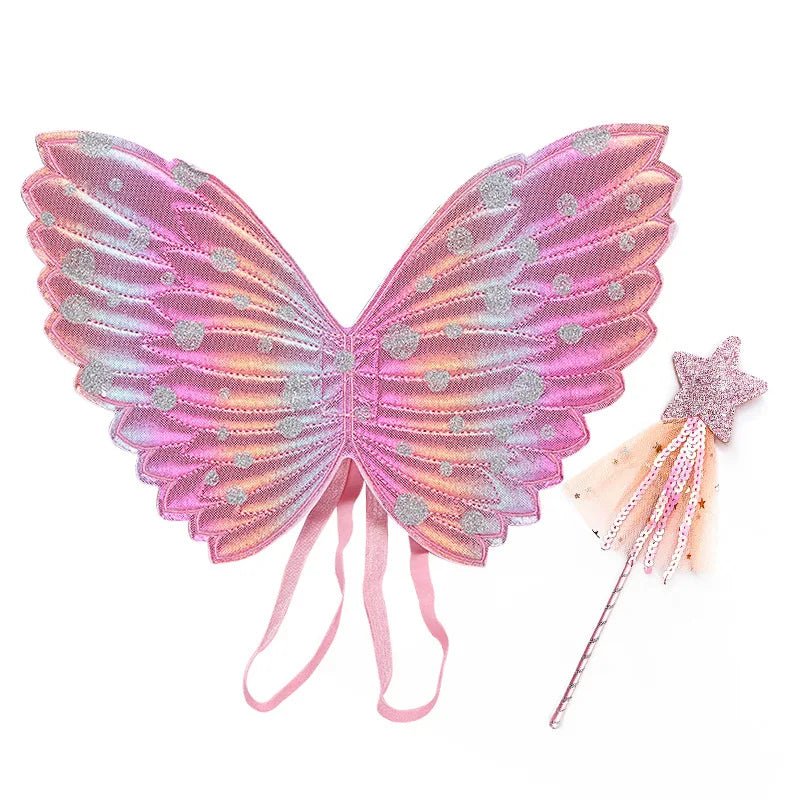 Rainbow Fairy Wings Set for Baby Girls - Cake Pops Parties