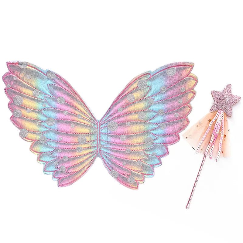 Rainbow Fairy Wings Set for Baby Girls - Cake Pops Parties