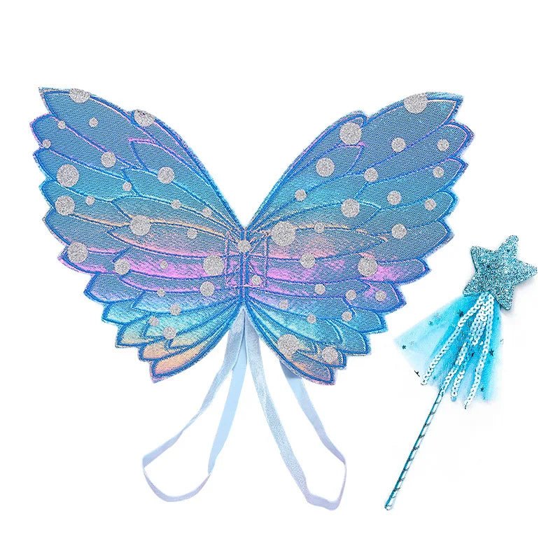 Rainbow Fairy Wings Set for Baby Girls - Cake Pops Parties