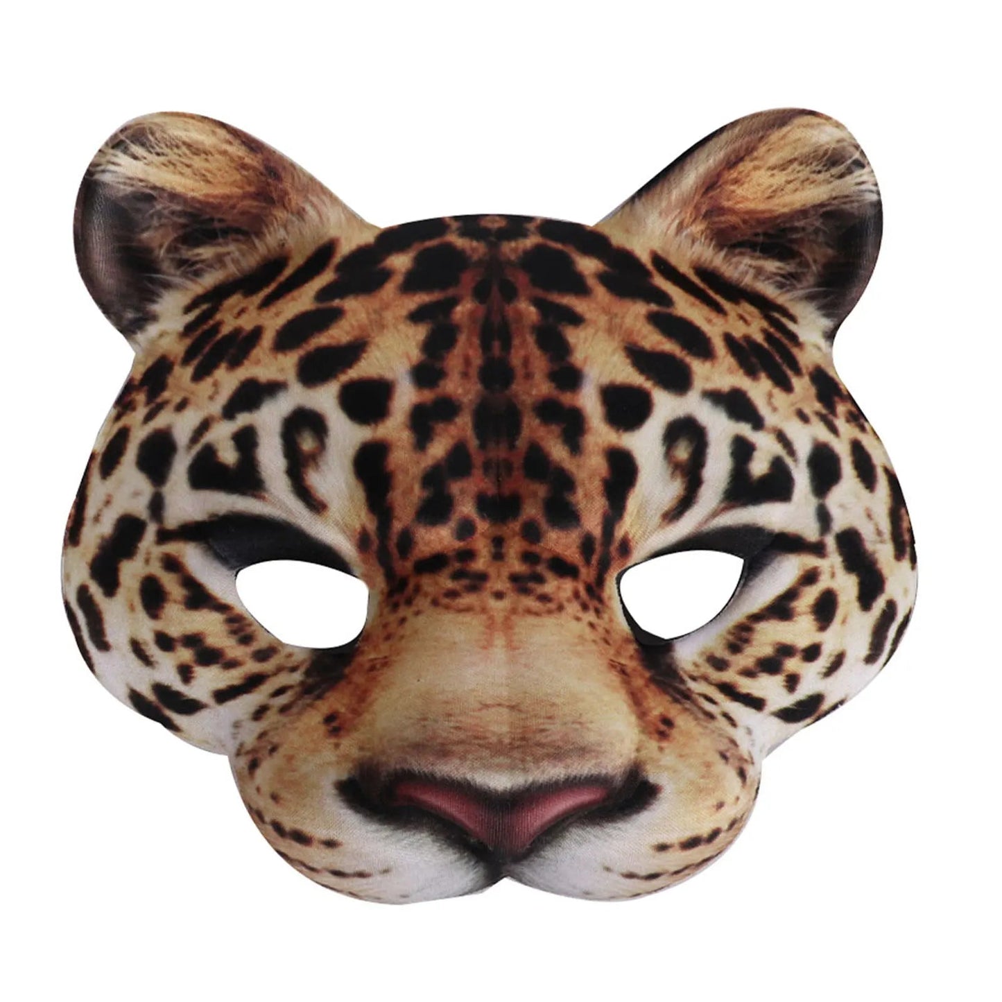 Realistic Cheetah Half Face Carnival Mask - Cake Pops Parties
