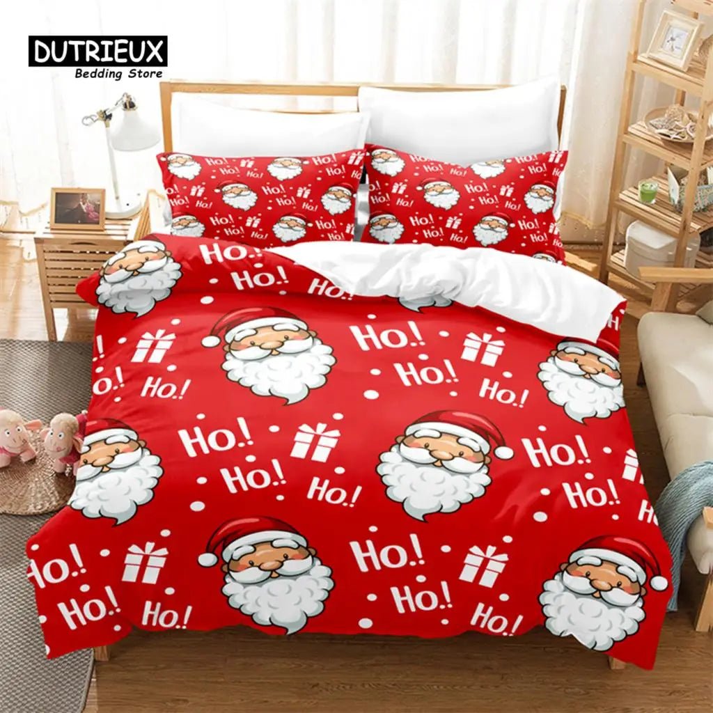 Red Christmas Bedding Set - Cake Pops Parties