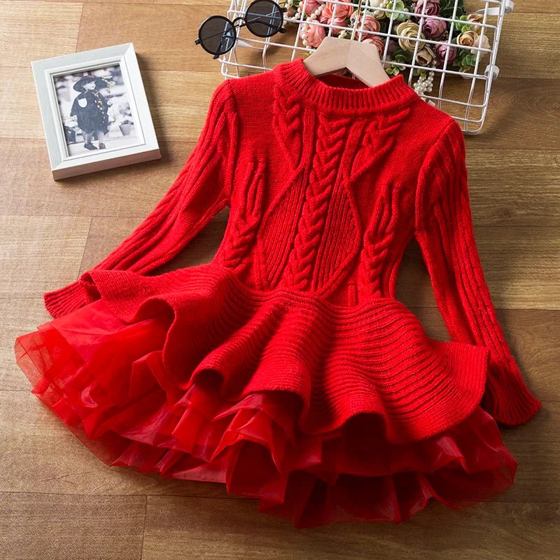 strapless open back dress Red Christmas Dress Girls
