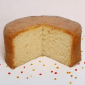 Round Handmade Lemon Sponge Cake - Cake Pops Parties