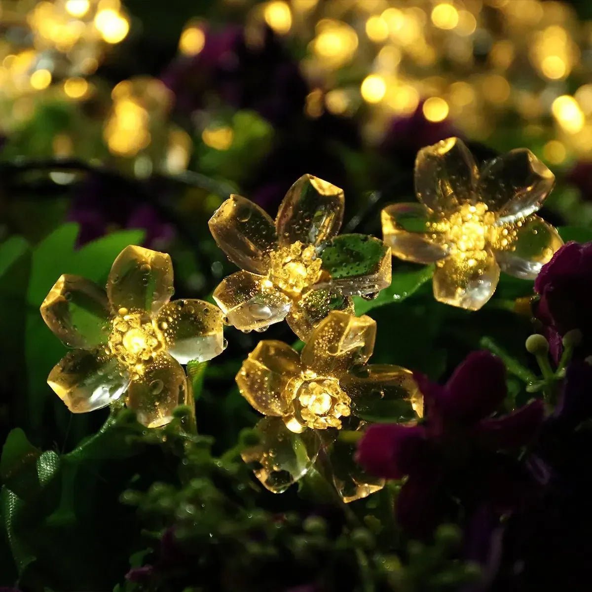 Solar Garden String Lights LED Blossom Festoon - Cake Pops Parties