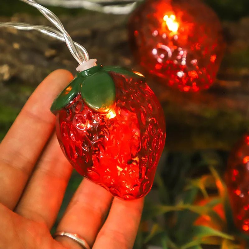 Strawberry String Lights for Home Decoration - Cake Pops Parties