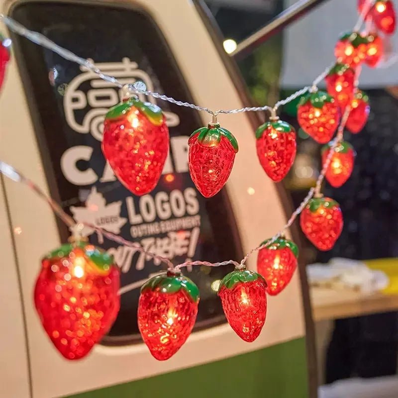 Strawberry String Lights for Home Decoration - Cake Pops Parties