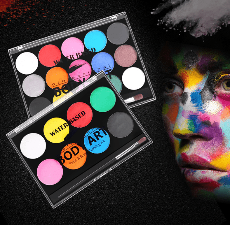 Vibrant Water - Based Face Paint Set - Cake Pops Parties