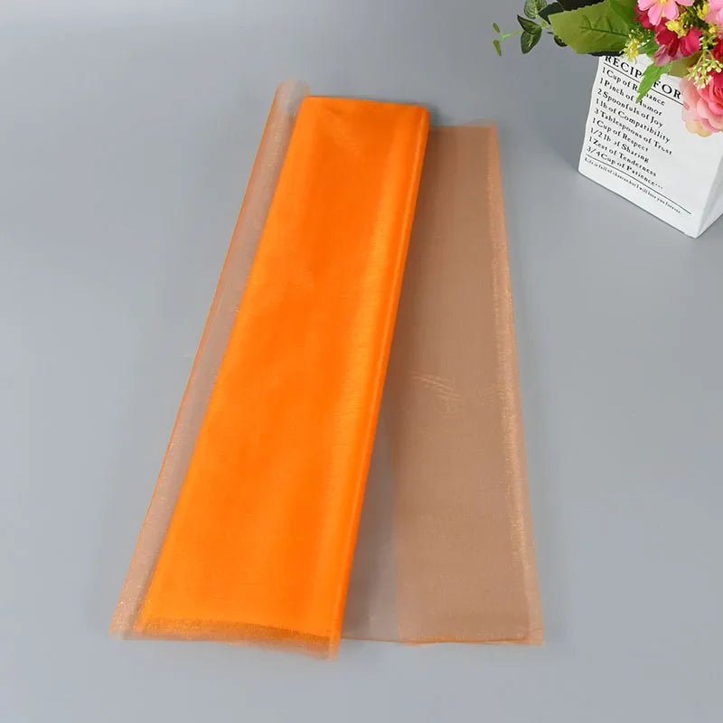 Wedding Decoration Tulle Roll - Crystal Organza Sheer Fabric - Cake Pops Parties