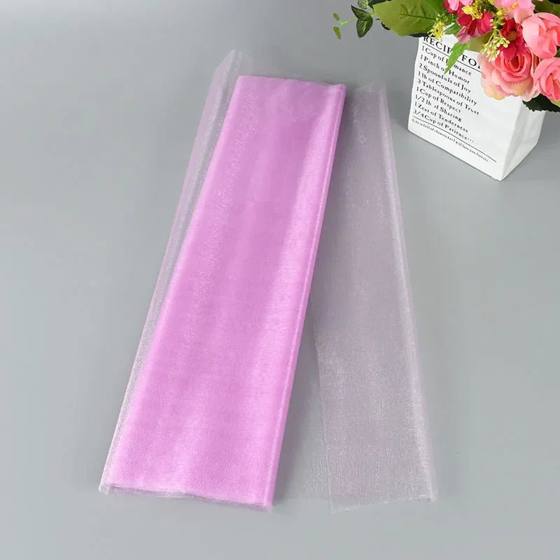 Wedding Decoration Tulle Roll - Crystal Organza Sheer Fabric - Cake Pops Parties