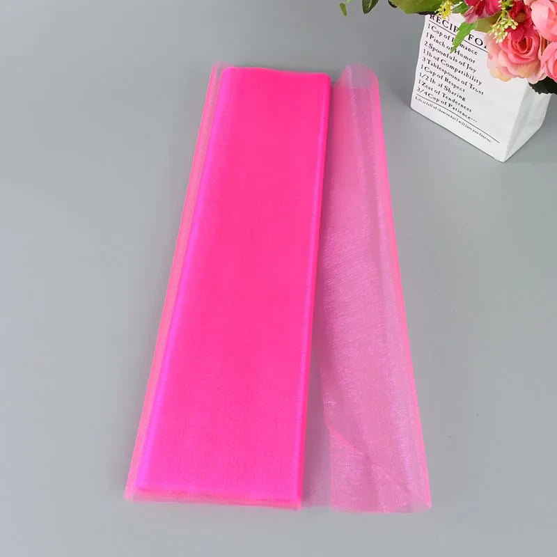 Wedding Decoration Tulle Roll - Crystal Organza Sheer Fabric - Cake Pops Parties