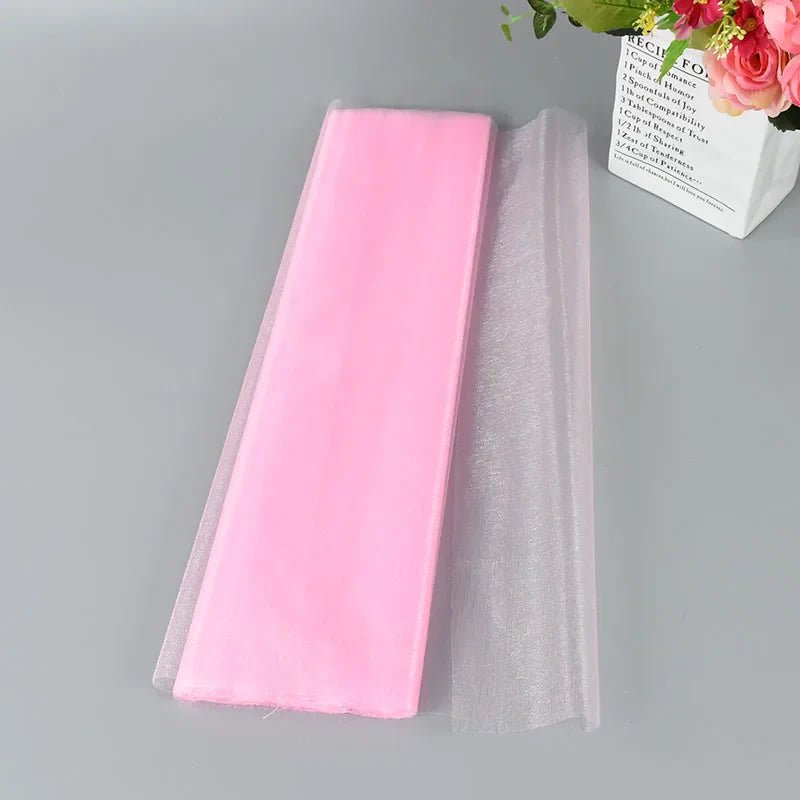 Wedding Decoration Tulle Roll - Crystal Organza Sheer Fabric - Cake Pops Parties