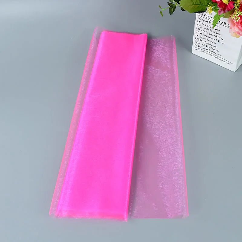 Wedding Decoration Tulle Roll - Crystal Organza Sheer Fabric - Cake Pops Parties