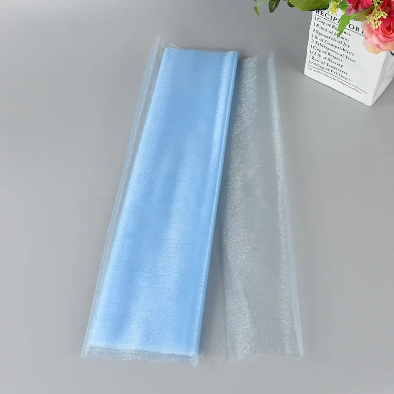 Wedding Decoration Tulle Roll - Crystal Organza Sheer Fabric - Cake Pops Parties