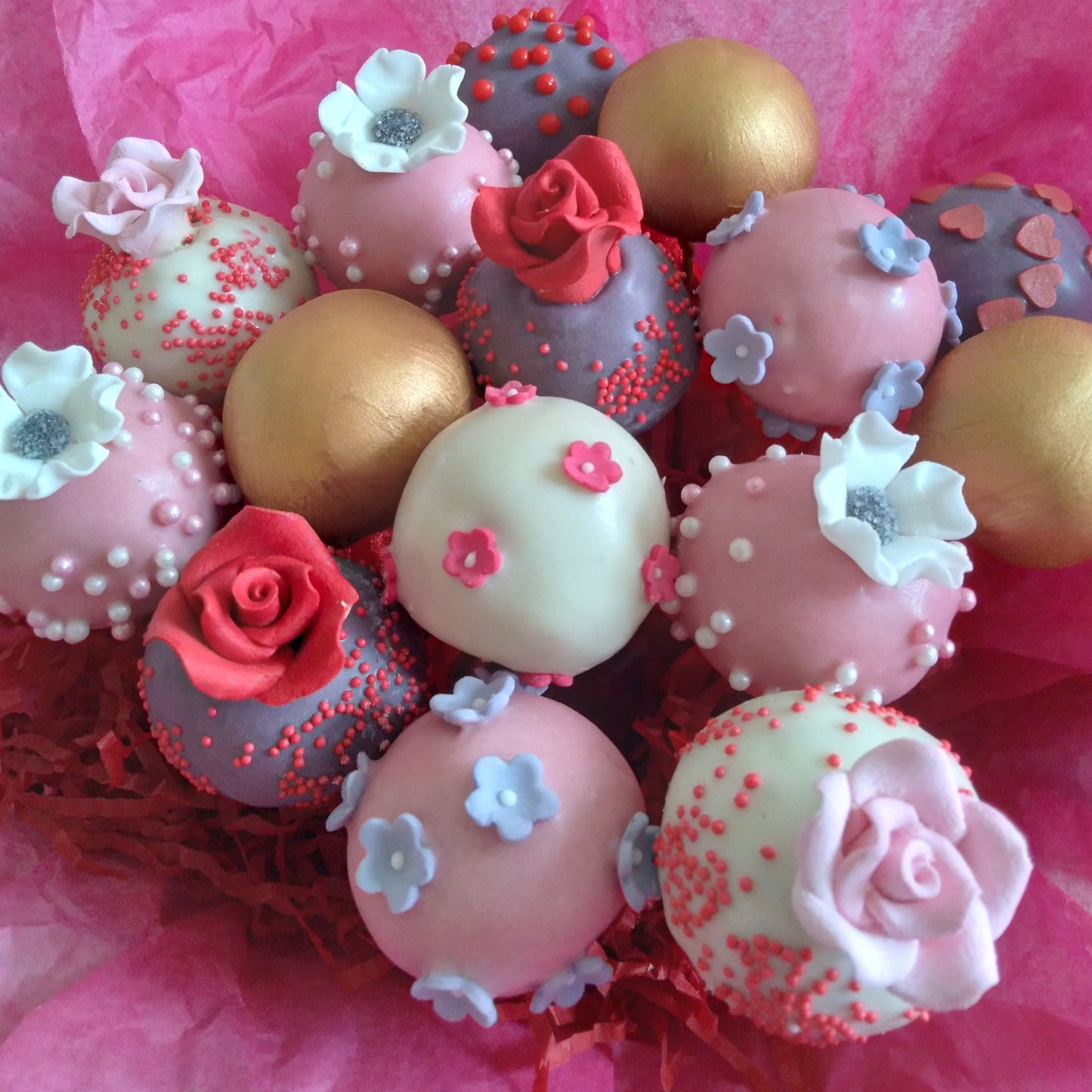 Flower Cake Pops Bouquet For Any Occasion
