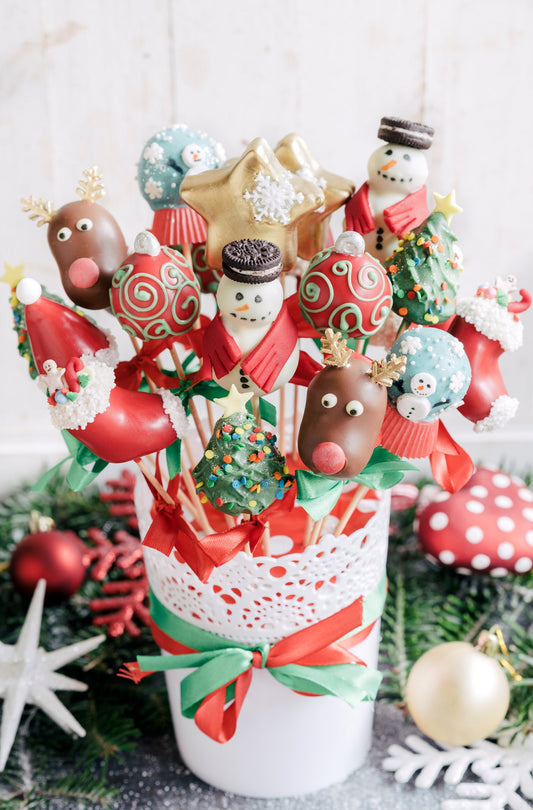 Christmas Cake Pops - Cake Pops Parties