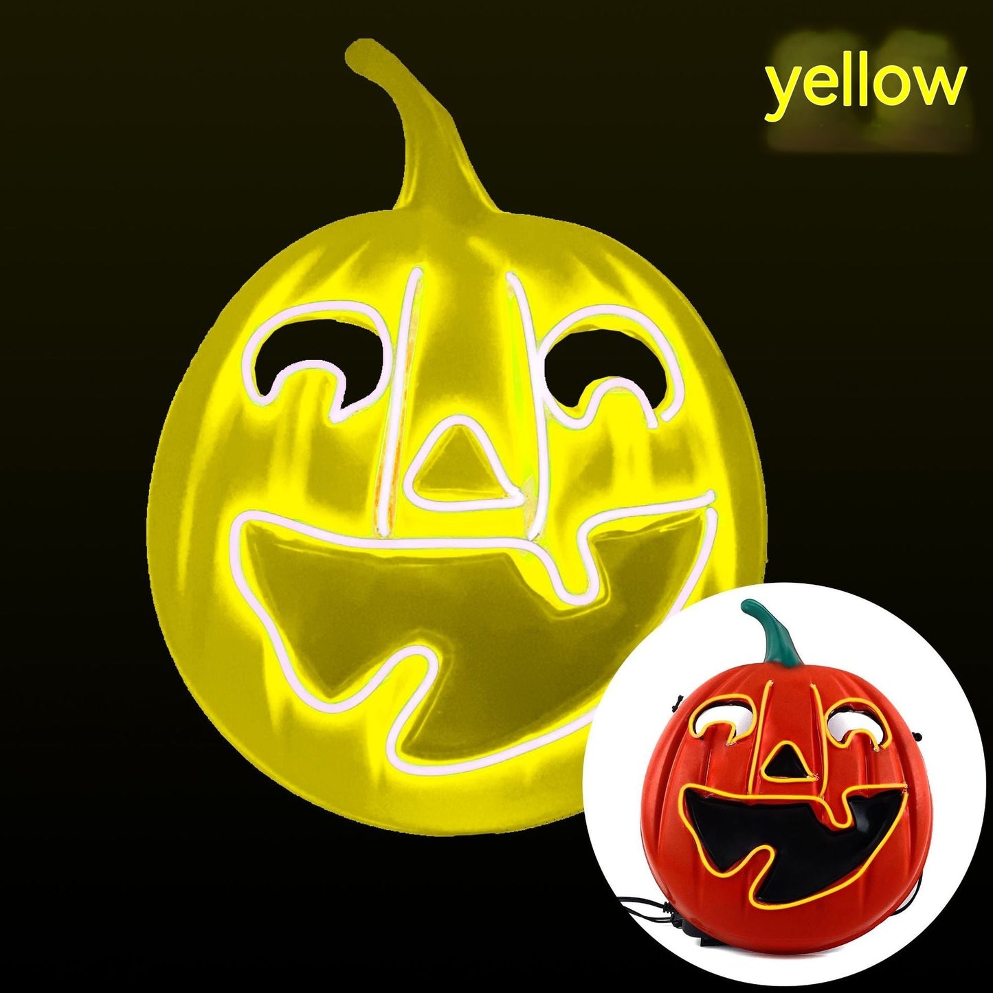 Masque d'Halloween lumineux à LED