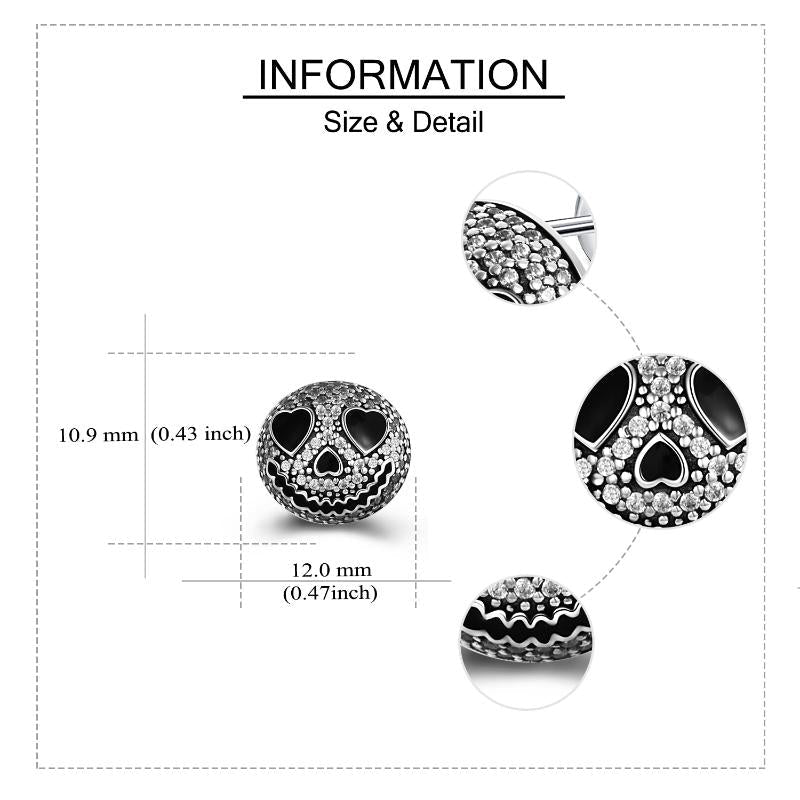 Boucles d'oreilles en argent Jack Skellington - L'Étrange Noël de Monsieur Jack