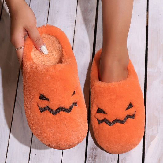 Chaussons de luxe en coton citrouille