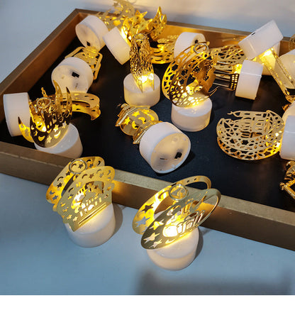 Mini lampe de nuit à LED en forme de château