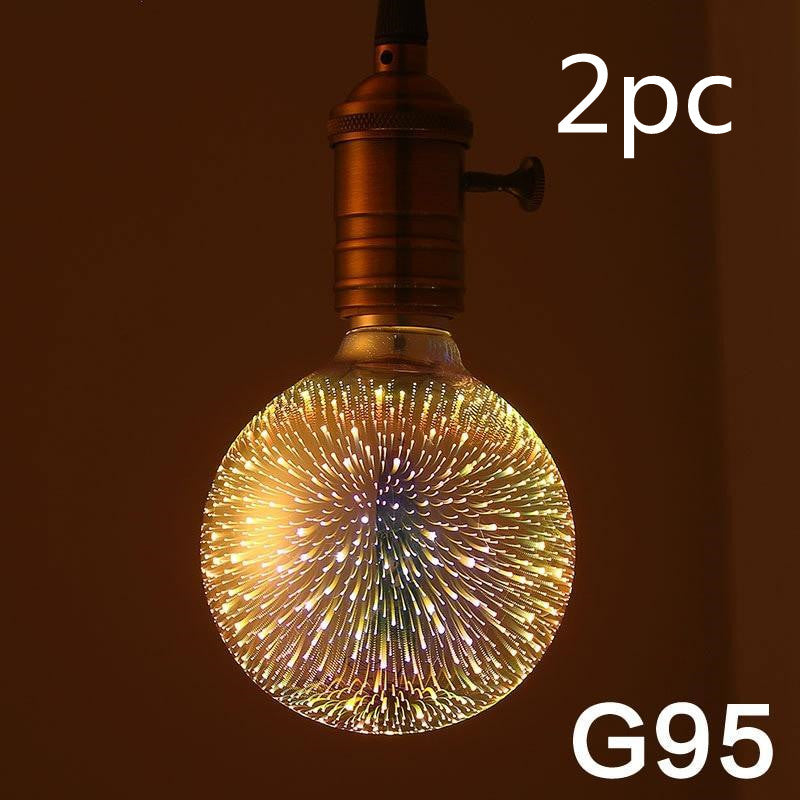 Ampoule LED à effet feu d'artifice visuellement captivante
