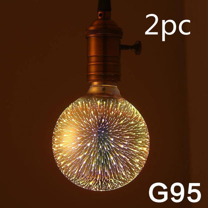 Ampoule LED à effet feu d'artifice visuellement captivante