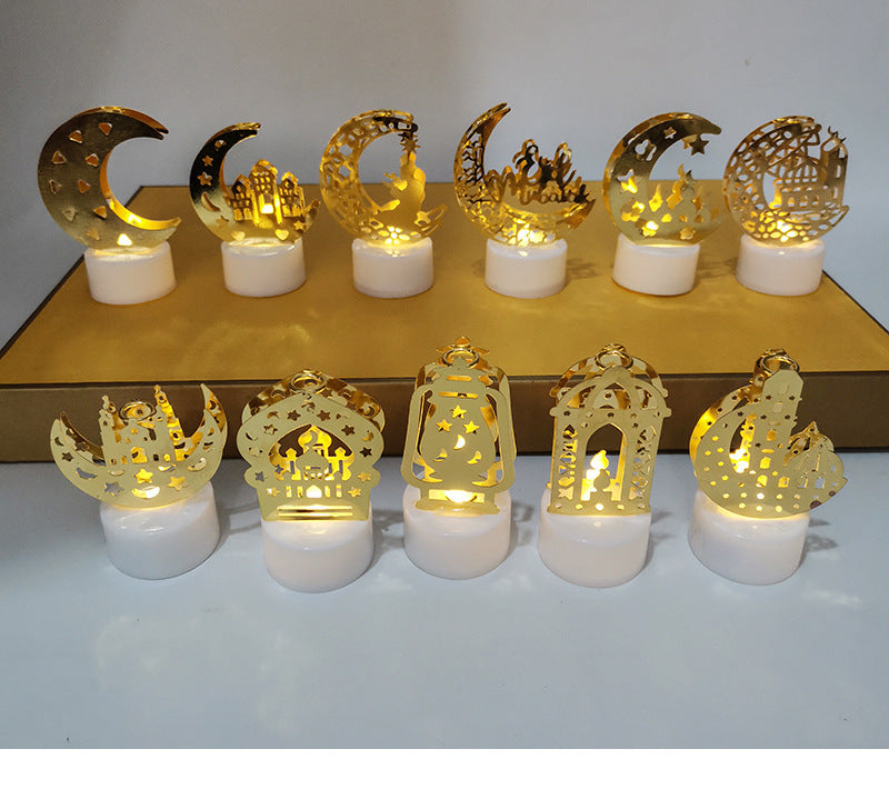Mini lampe de nuit à LED en forme de château