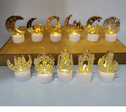Mini lampe de nuit à LED en forme de château