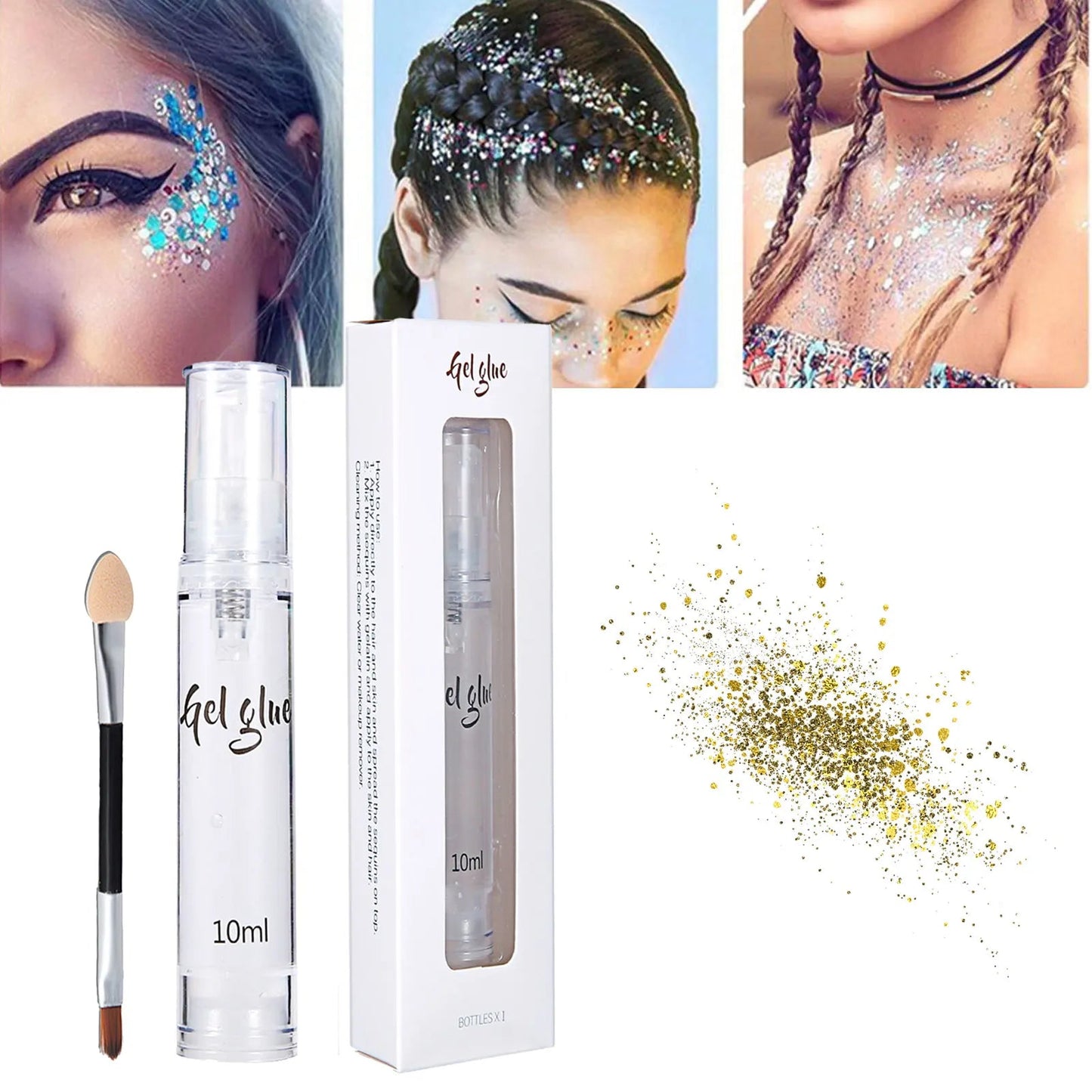 10ML Glitter Body Glue Eyeshadow Gel - Cake Pops Parties