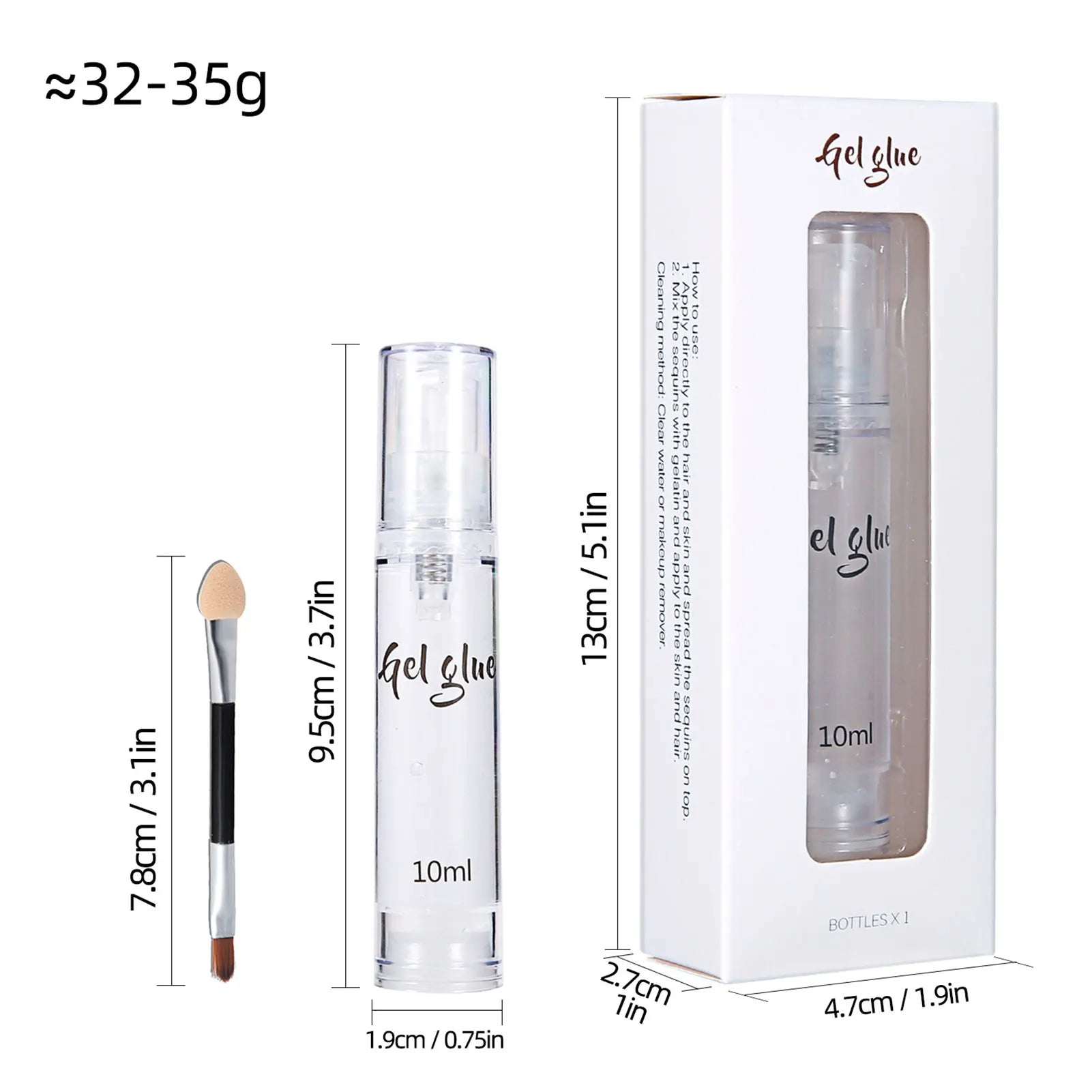 10ML Glitter Body Glue Eyeshadow Gel - Cake Pops Parties