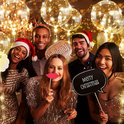 10Pcs LED Light Up Bobo Balloons - Cake Pops Parties