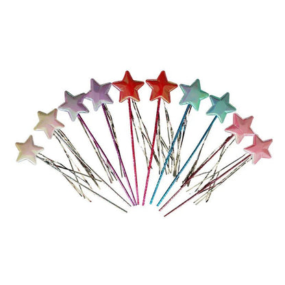 10pcs Star Magic Wand Fairy Wands Set - Cake Pops Parties
