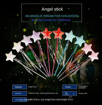10pcs Star Magic Wand Fairy Wands Set - Cake Pops Parties