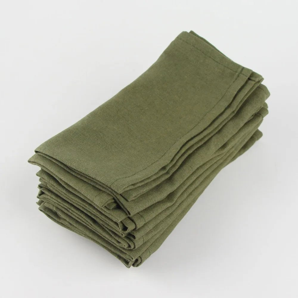 12 - Piece Cotton Linen Napkins Set - Cake Pops Parties