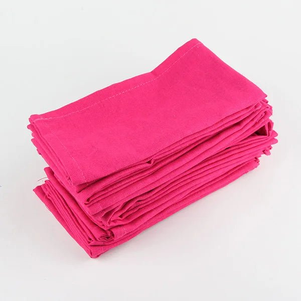 12 - Piece Cotton Linen Napkins Set - Cake Pops Parties