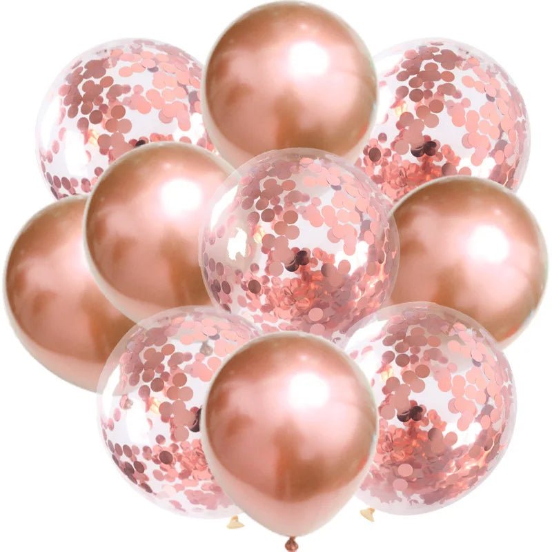 12inch Metallic Confetti Latex Balloons - Cake Pops Parties