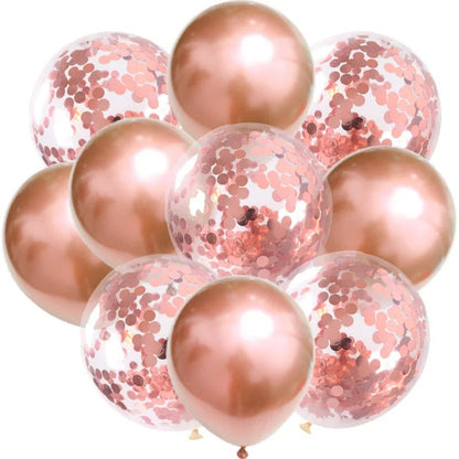 12inch Metallic Confetti Latex Balloons - Cake Pops Parties