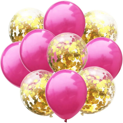 12inch Metallic Confetti Latex Balloons - Cake Pops Parties