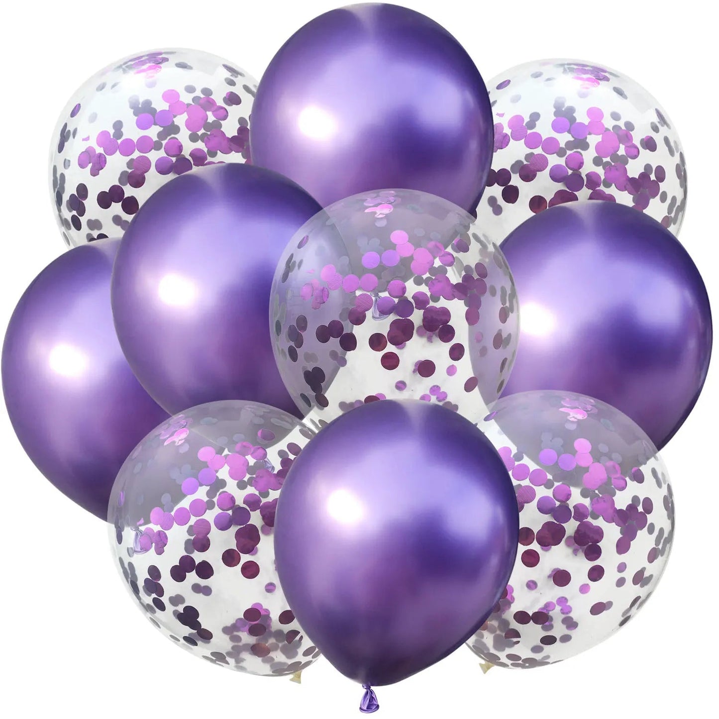 12inch Metallic Confetti Latex Balloons - Cake Pops Parties