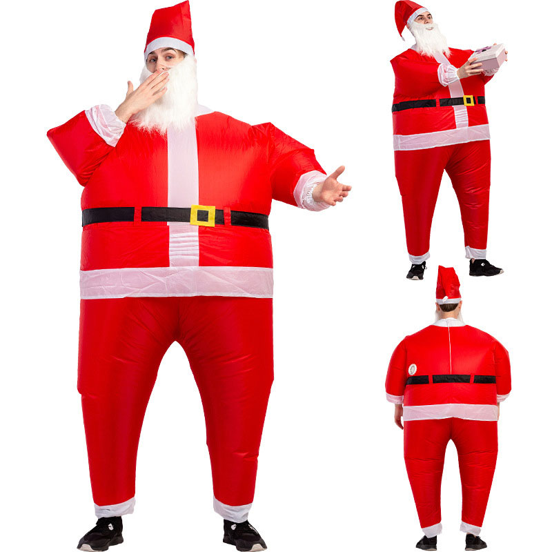 Costume de Père Noël gonflable bonhomme de neige