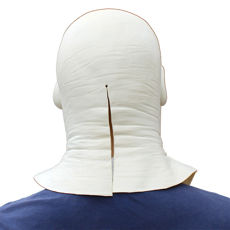 Masque d'horreur blanc face cachée