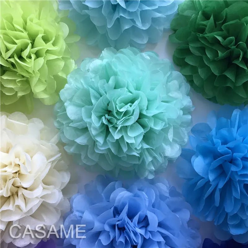 15cm Tissue Paper Pom - pom Party Décor Pack - Cake Pops Parties