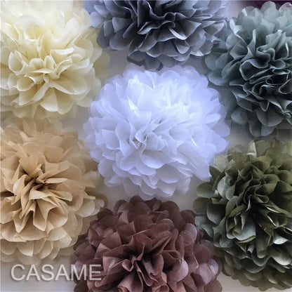 15cm Tissue Paper Pom - pom Party Décor Pack - Cake Pops Parties