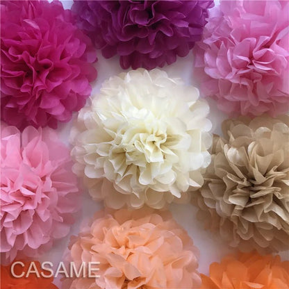 15cm Tissue Paper Pom - pom Party Décor Pack - Cake Pops Parties
