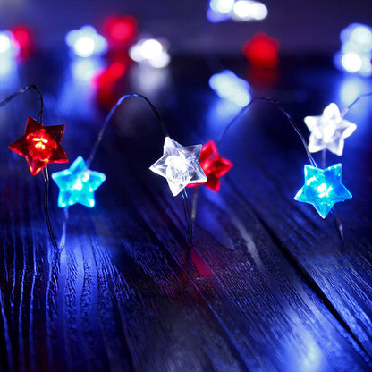 Guirlande lumineuse de Noël en forme d'étoile